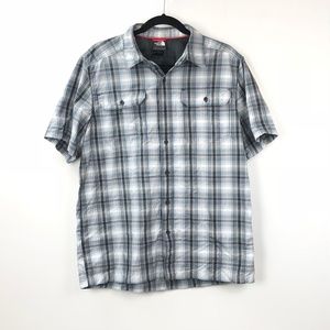The North Face Blue Plaid Button-up Shirt